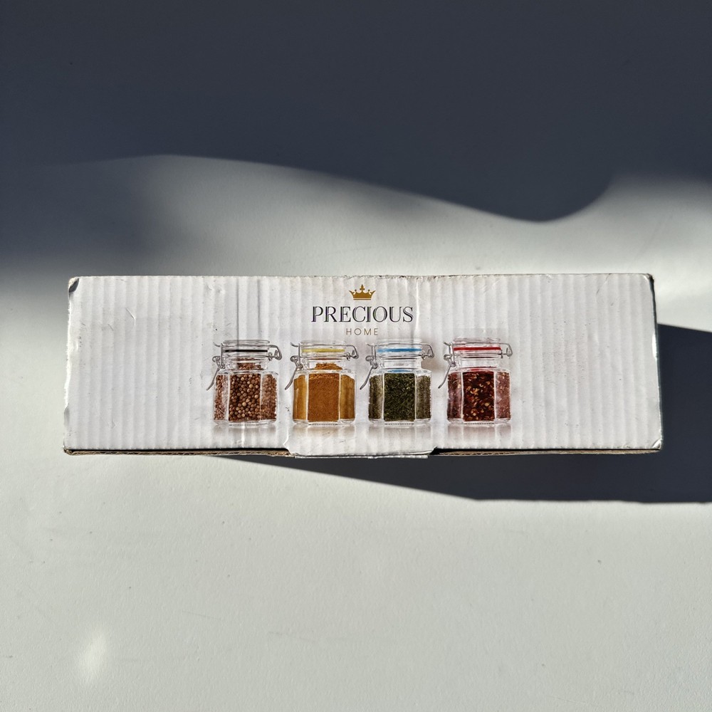 Precious Home 4 Piece spice jars New