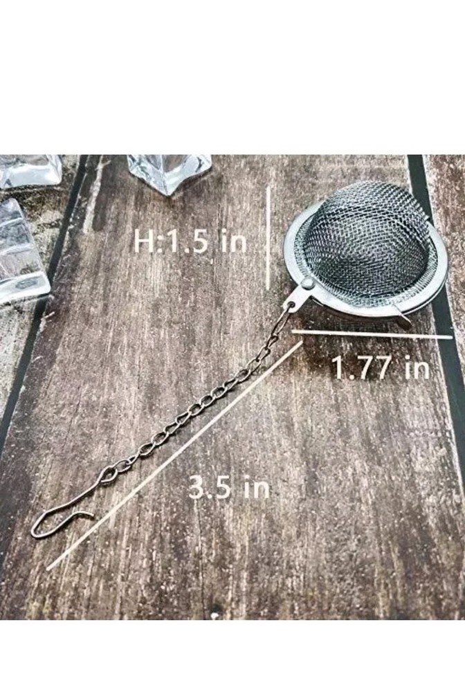 2PCS Stainless Steel Mesh Tea Infuser Diffuser Strainer Steeper For Filtering