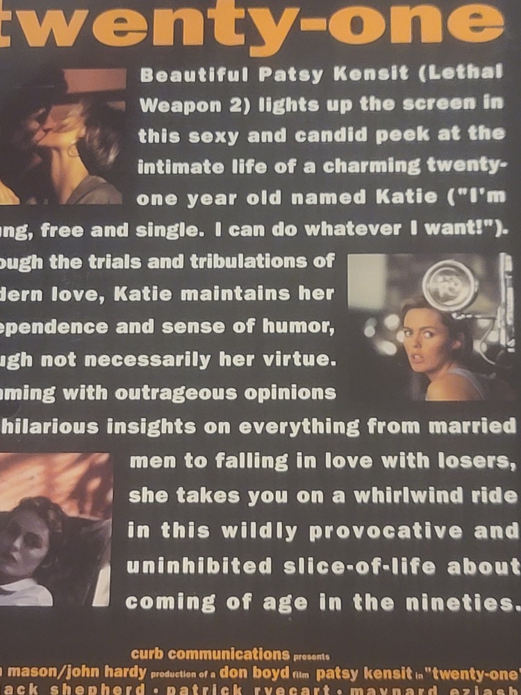 Twenty-One Laserdisc Patsy Kensit 1991 NEW SEALED MINT