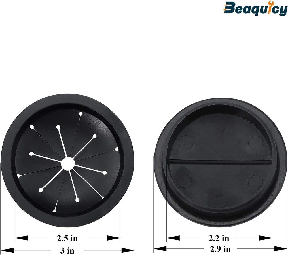 Rubber Garbage Disposal Splash Guards & Sink Stopper 4-Piece Set