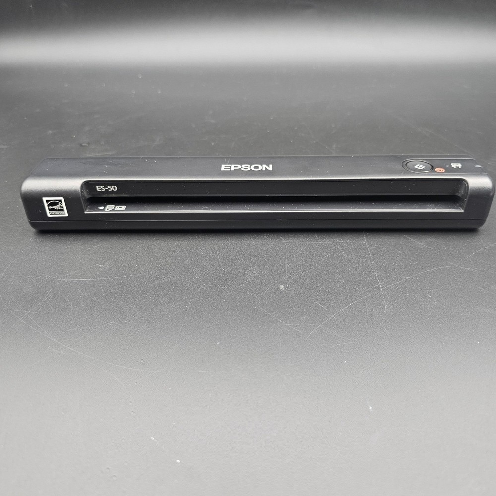 Epson WorkForce ES-50 Portable Color Document Scanner Black USB Powered TESTED
