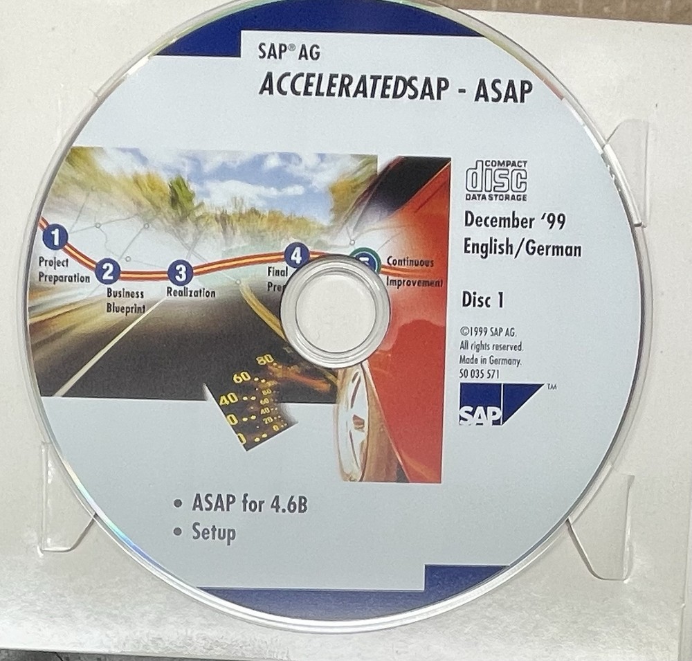Vintage SAP Software Bundle - R/3 System - AcceleratedSAP