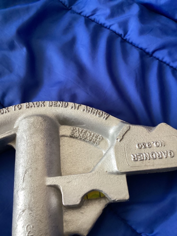 Gardner No.930 Conduit Bender Head,For 1/2" Thin Wall Conduit