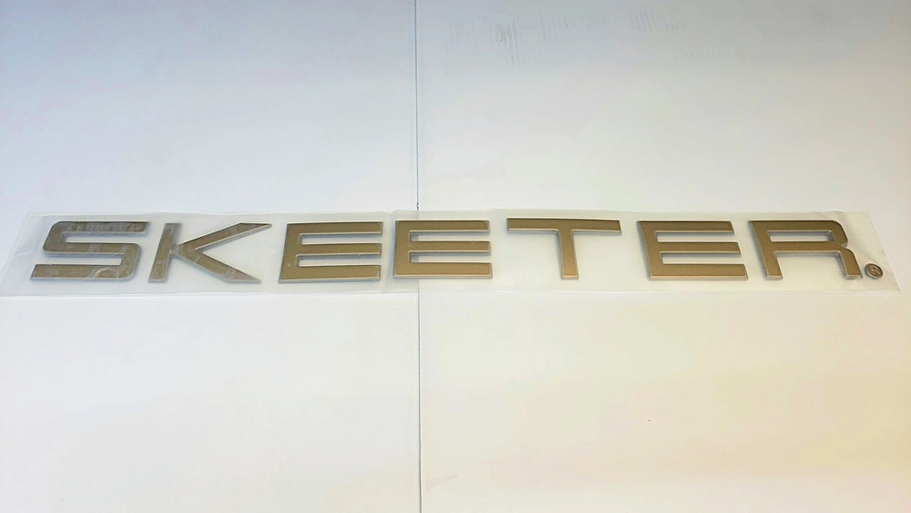 New Authentic SKEETER GOLD emblem - 25" x 3"