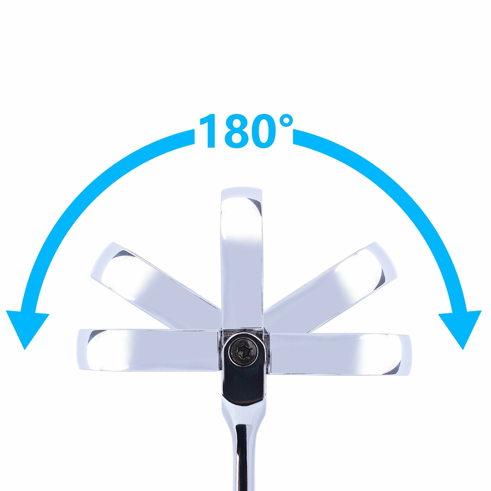 New Double Box End Ratcheting Wrench Flex-Head Extra Long Spanner Set SAE Metric