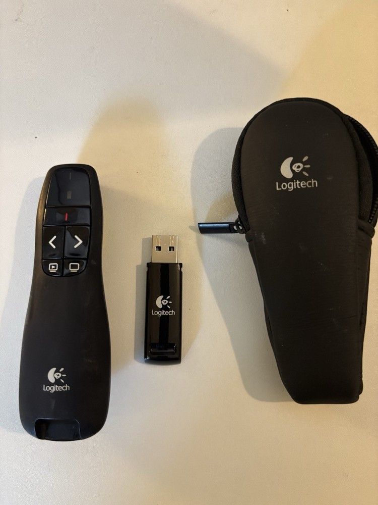Logitech R400 Wireless Presenter with A Laser Pointer. Tested and Working