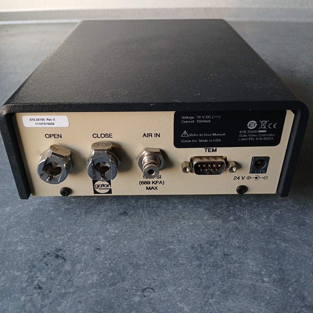 GATAN Gate Valve Controller 678.35000