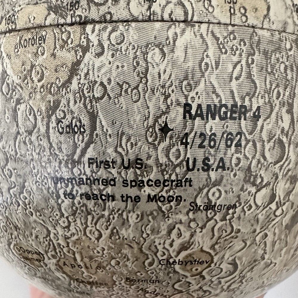 Vintage Replogle Celestial Globes Mars & Moon 6” Celestial