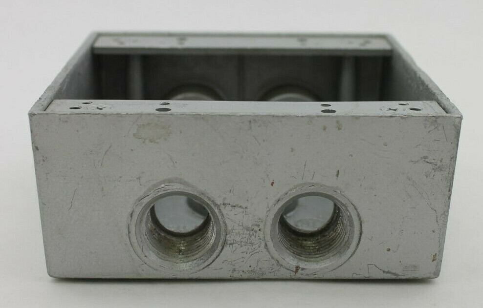 Red Dot W-2485 2-Gang Outlet Box