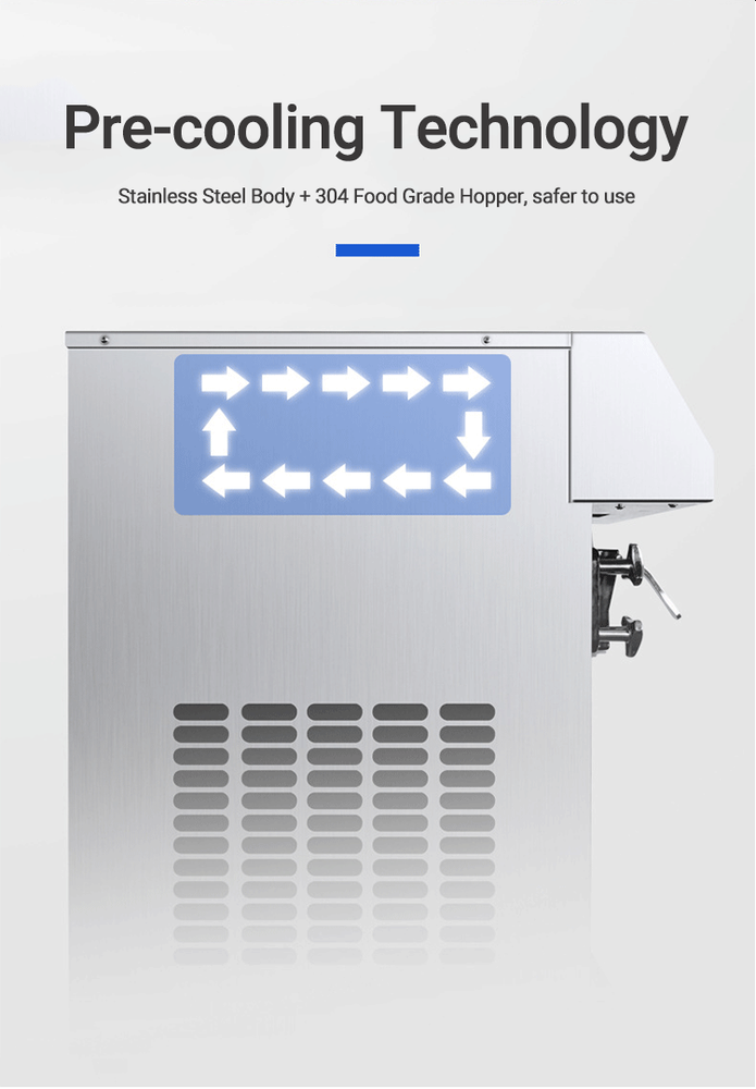 Automatic Fruit Yogurt Soft Ice Cream Machine Ice Cream Making Machine 1 Flavor