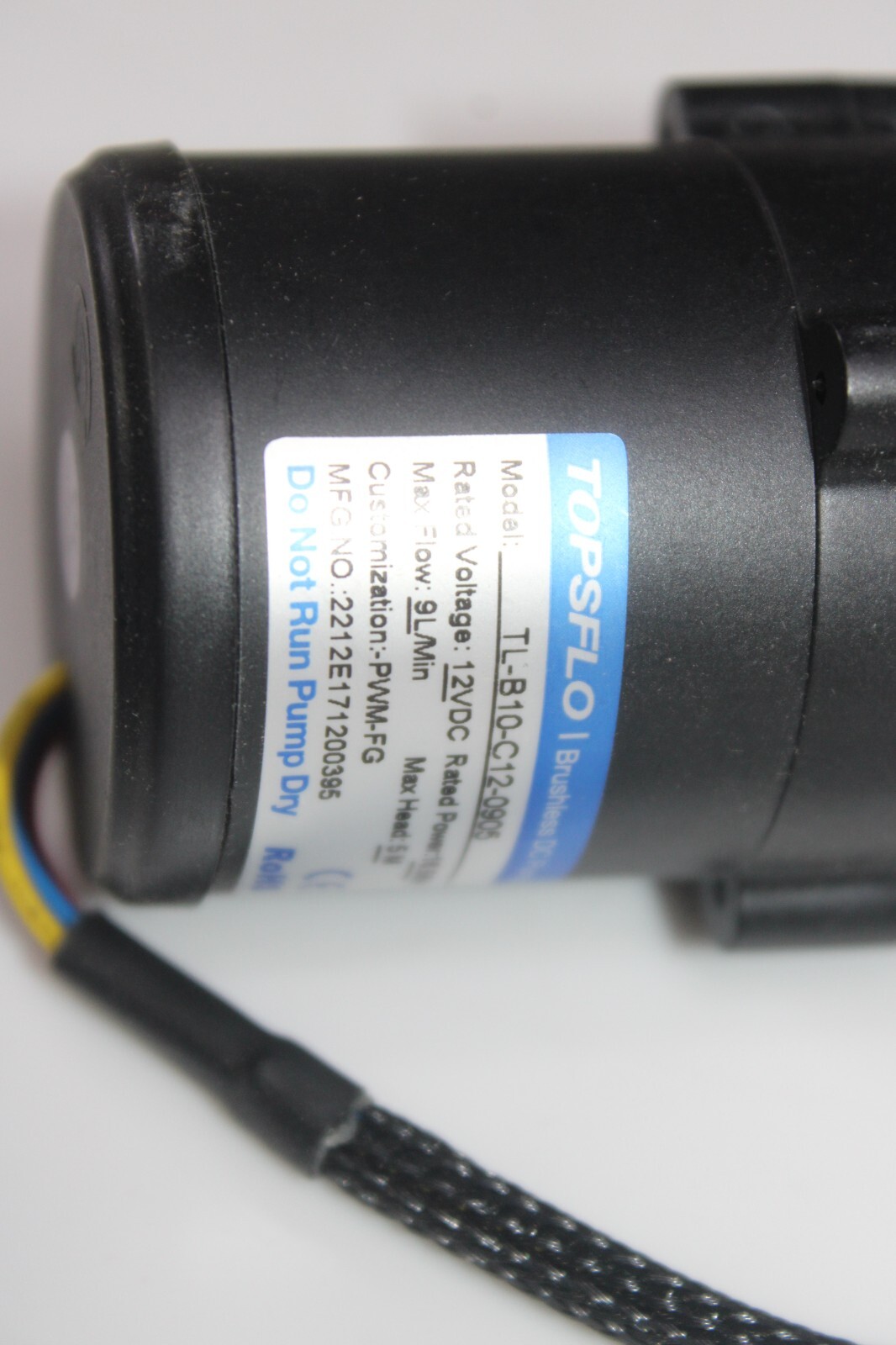 New TOPSFLO TL-B10 Series Brushless 12V DC Pump TL-B10-C12-0905 9L/min head 5M
