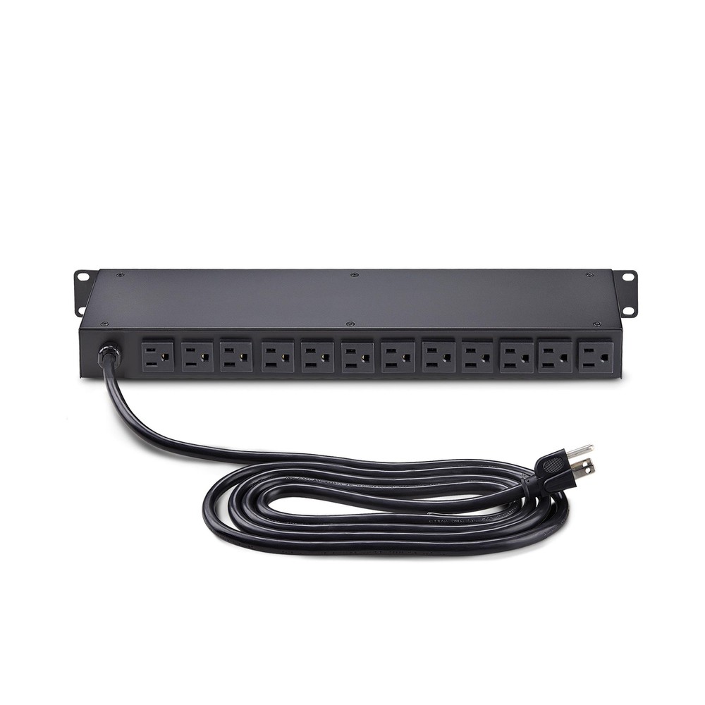 StarTech 16-Outlet Horizontal Rack Mount Metered PDU 1U Server Power Strip