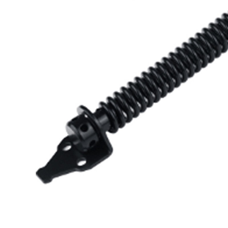 Adjustable Black Self Closing Gate Spring with Gate for Latch Hinges Screws