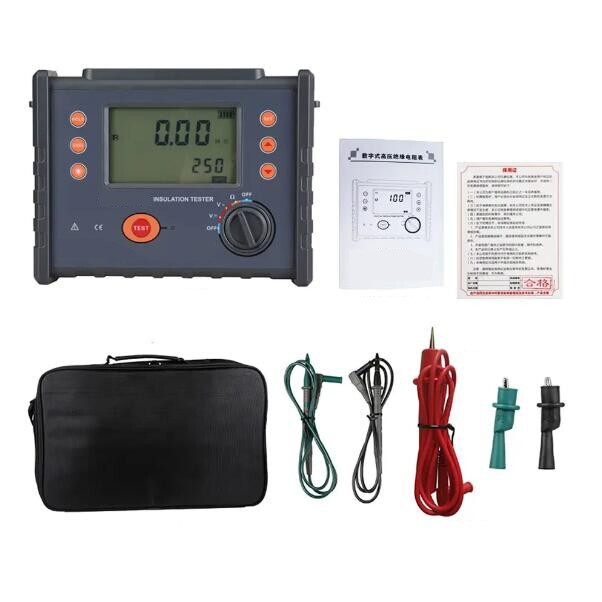 Digital Insulation Resistance Tester with Data Storage 500 Groups 2500V 200GΩ