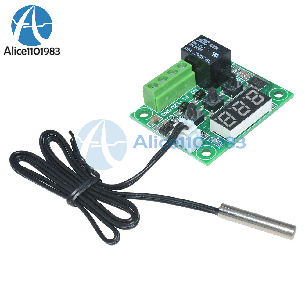 1/2/5/10PCS Digital W1209 12V thermostat Temperature Control Switch Sensor Probe