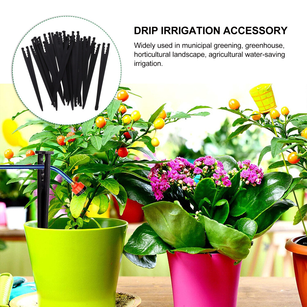 100PCS Mutitool Drip Irrigation Drip Emitter Stakes Multifunction Bracket New