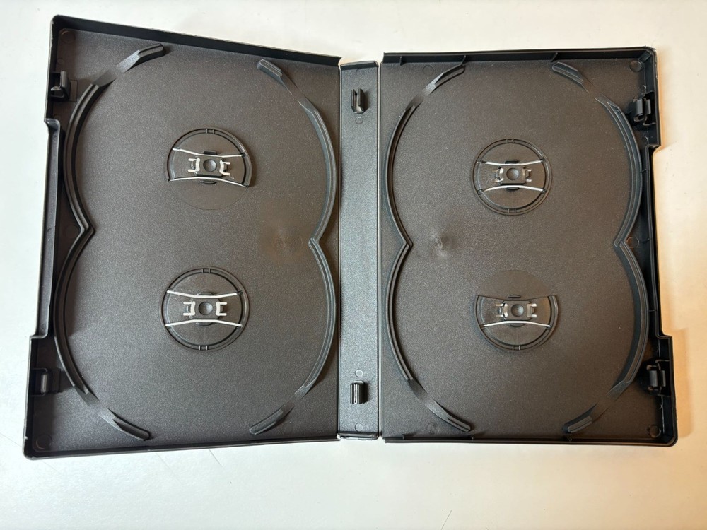 (1) 4-DVD Box Four Multi Set Replacement Thick Chubby Disc Case