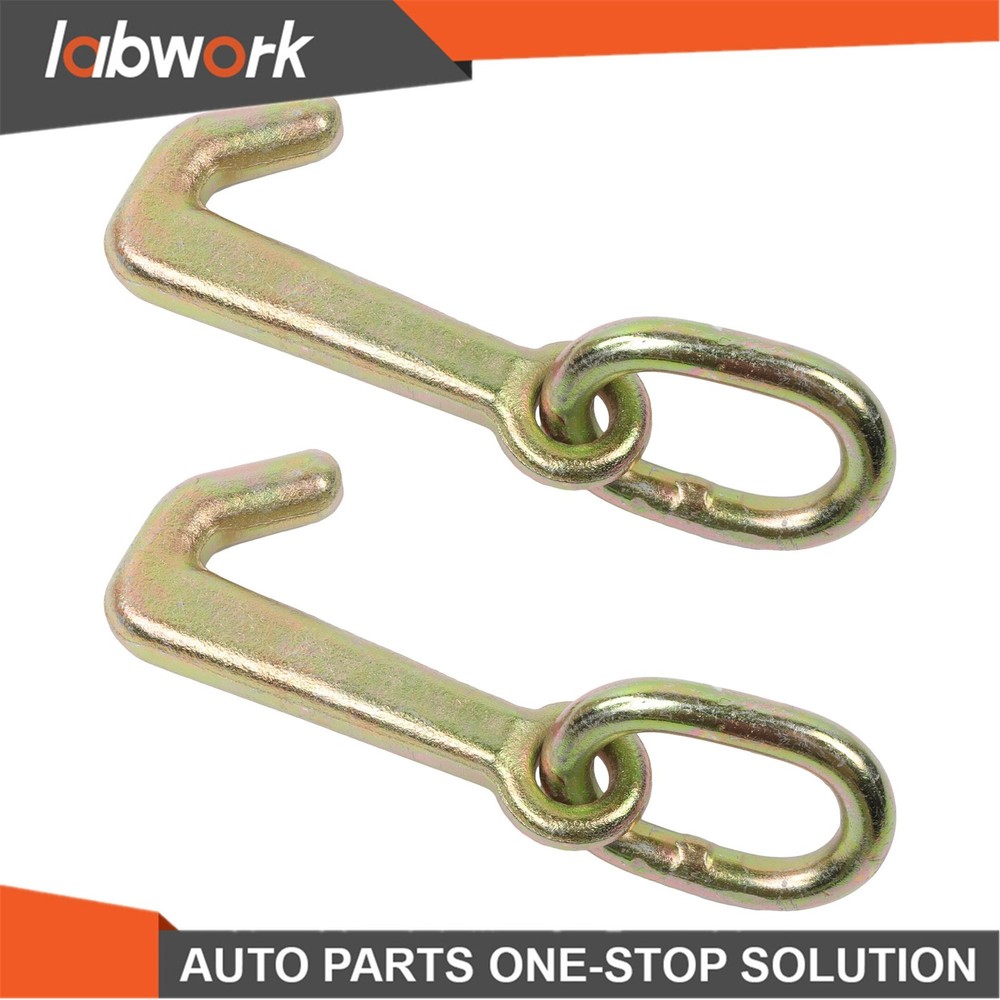 Labwork 2 Pack 5/16 Inch Mini J Hook G70 5400 Lbs Working Load Limit Hooks