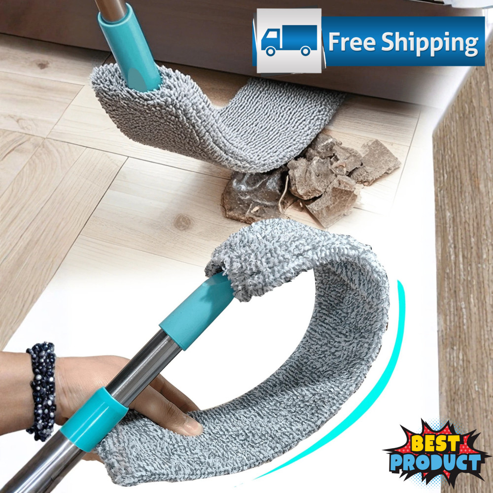 Microfiber Dusting Brush with Extension Rod Washable Extendabl Dust Duster Brush