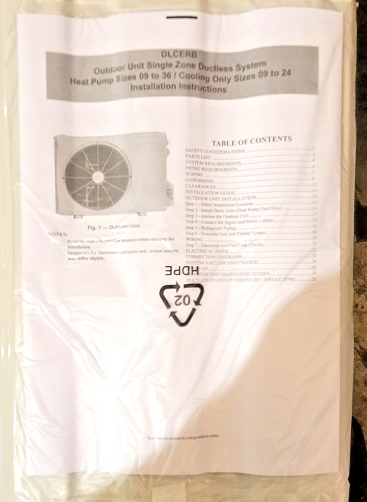 ICP 12000btu Mini Split Condenser (CONDENSER ONLY)