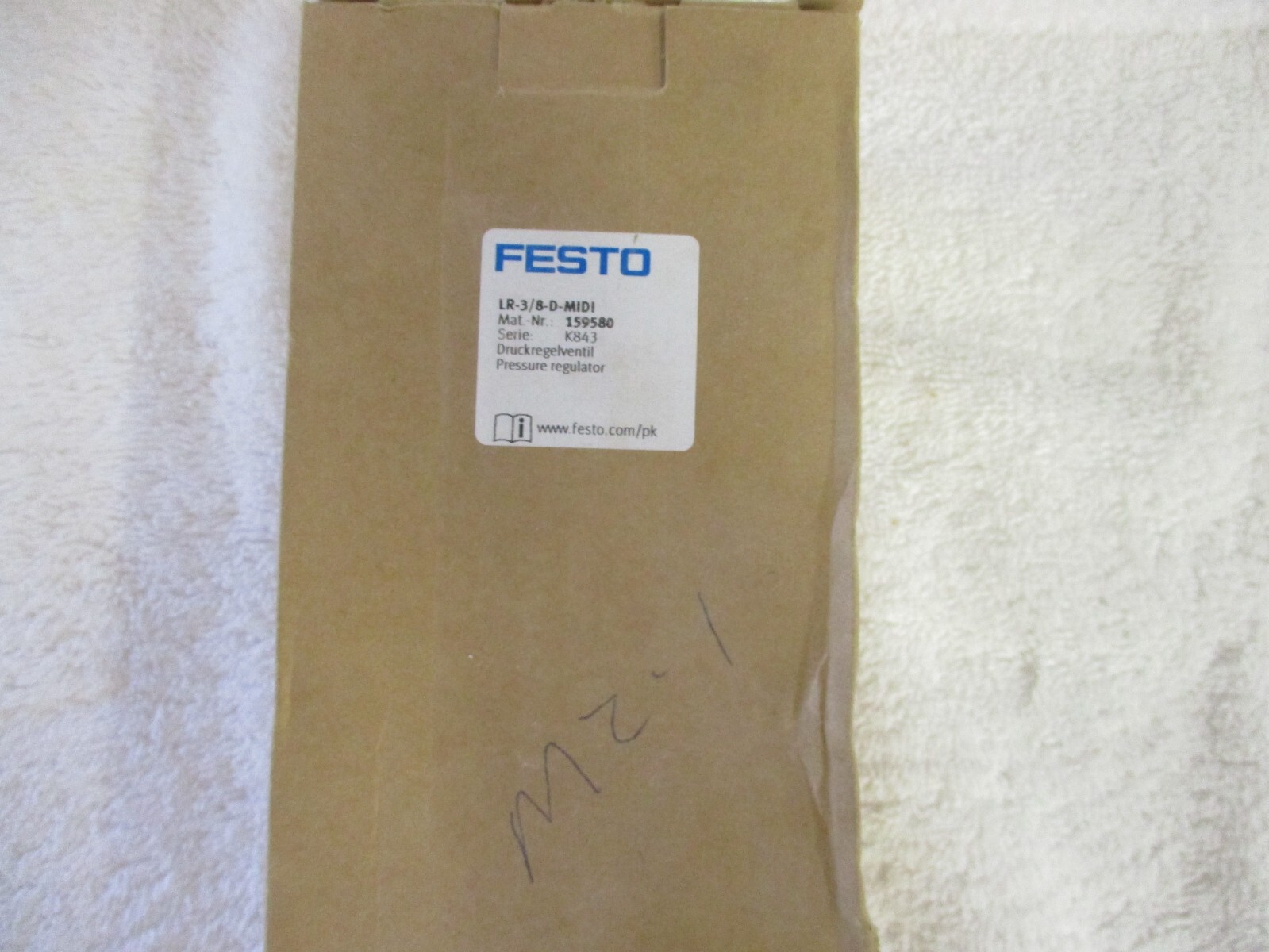 NIB Festo Pressure Regulator  159580    LR-3/8-D-MIDI