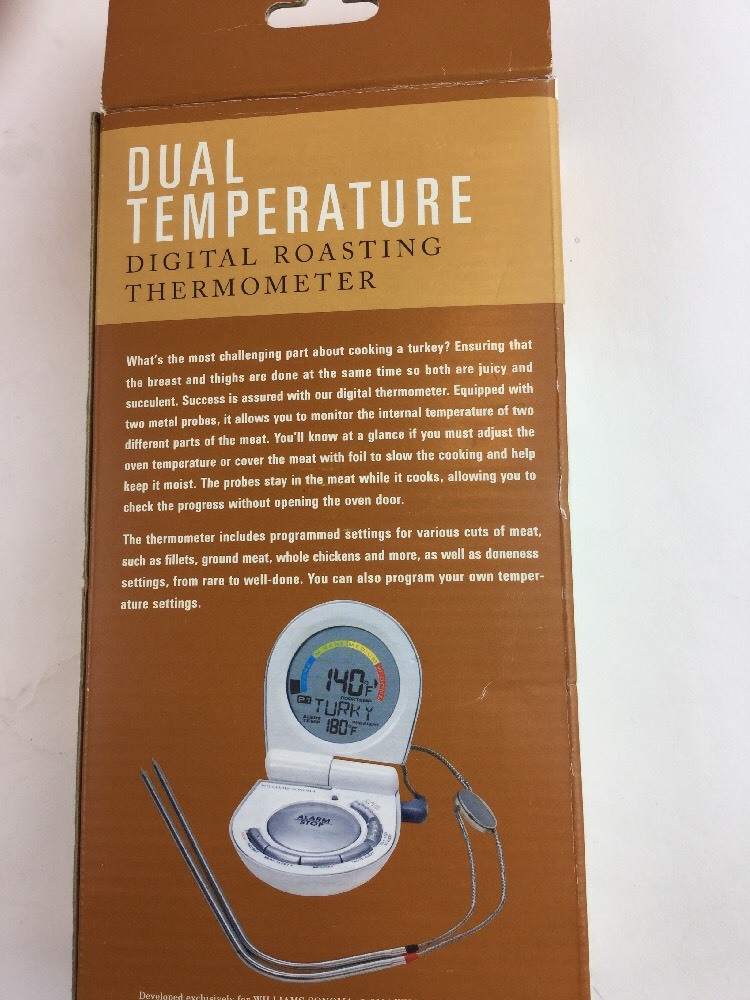 Williams-Sonoma Dual Temperature Digital Roasting Thermometer