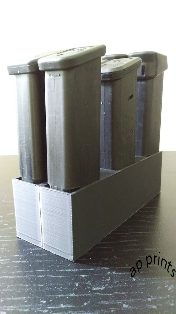 Glock magazine Storage 6 mag night stand bed side gun range range accessory