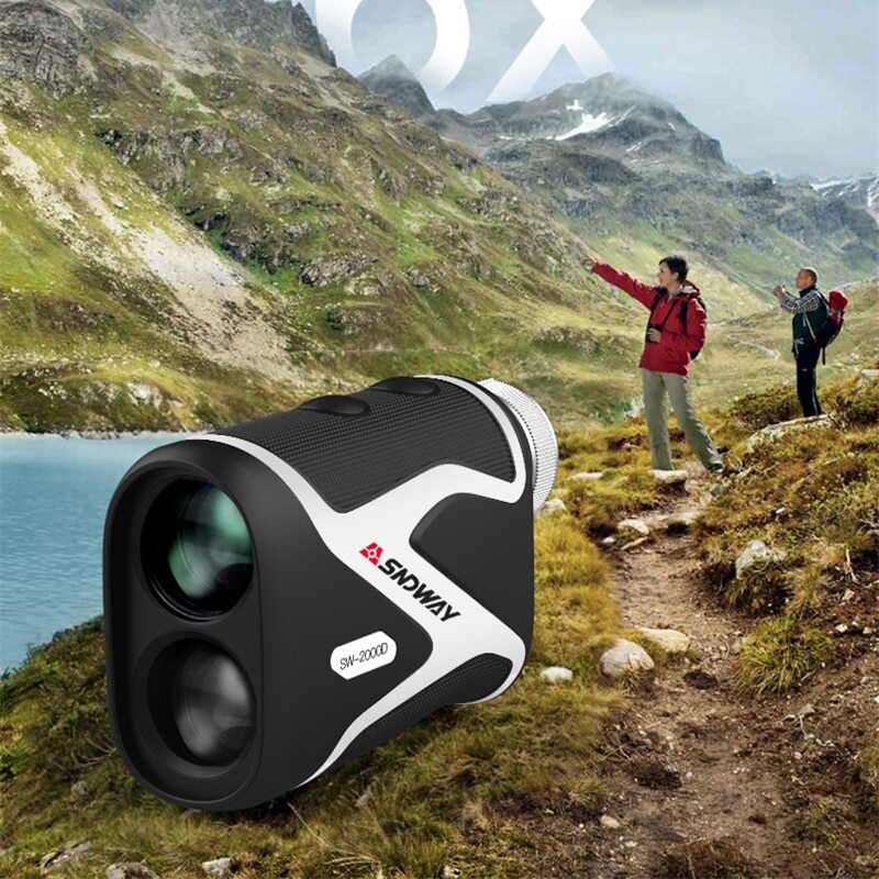 SNDWAY 6X 2000M Laser Golf Range Finder Slope Flag-locking Speed Angle Meter