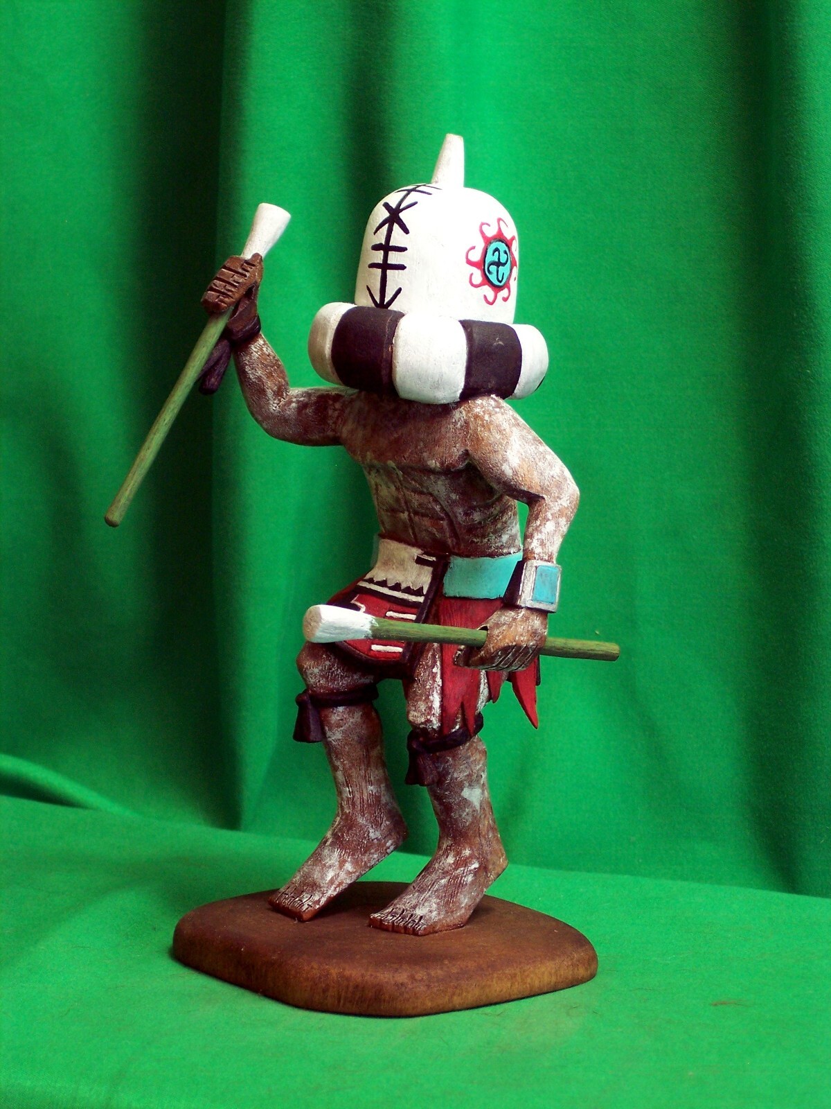 Hopi Kachina Doll -Aya, the Rattle Kachina by Philbert Poleyestewa - Beautiful!