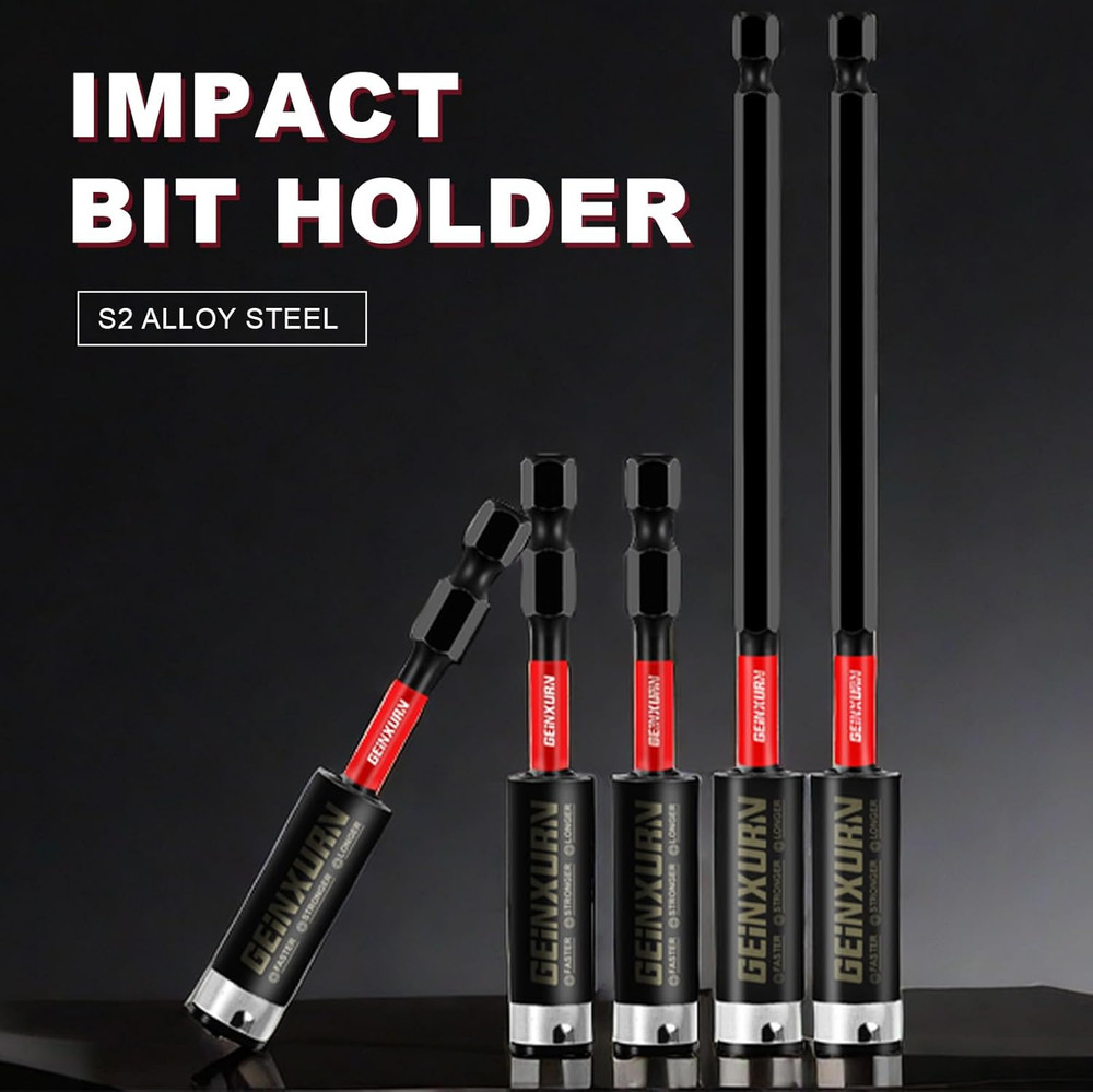 12PACK Impact Magnetic Screwdriver Bit Holders, 3Inches Extension Socket Drill B