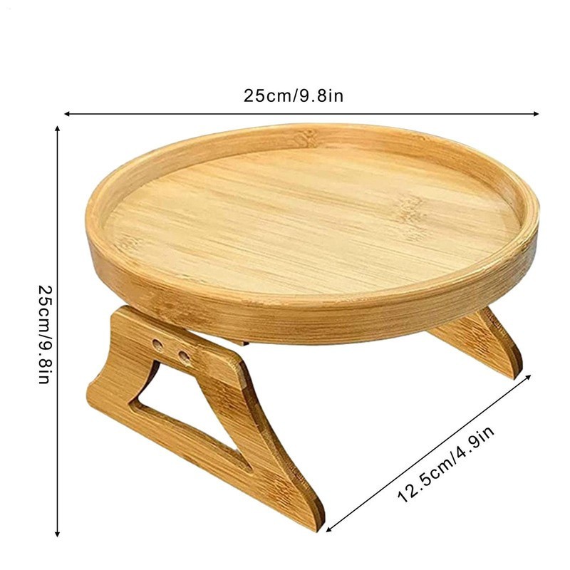 Sofa Arm Tray Table Pine Wood Couch Armrest Table Tray Sofa Arm Clip Table