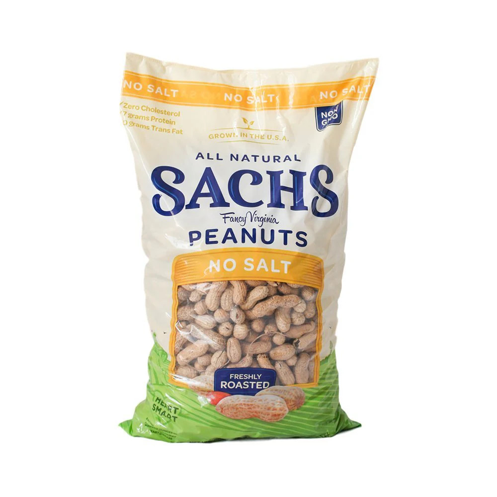 Sachs In-Shell Roasted Peanuts  No Salt  5 lbs