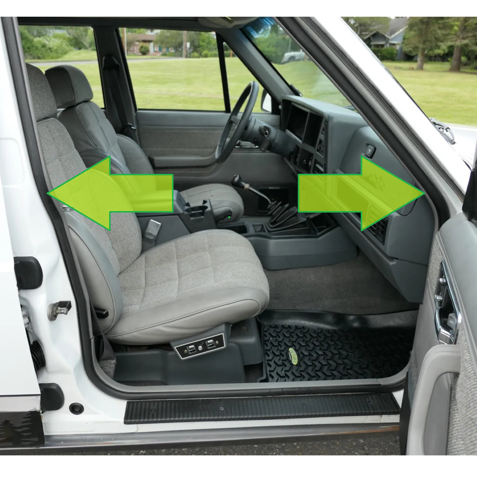 Jeep Cherokee XJ (1984-1996) 5-Piece Weatherstrip Seal Set for Doors & Liftgate