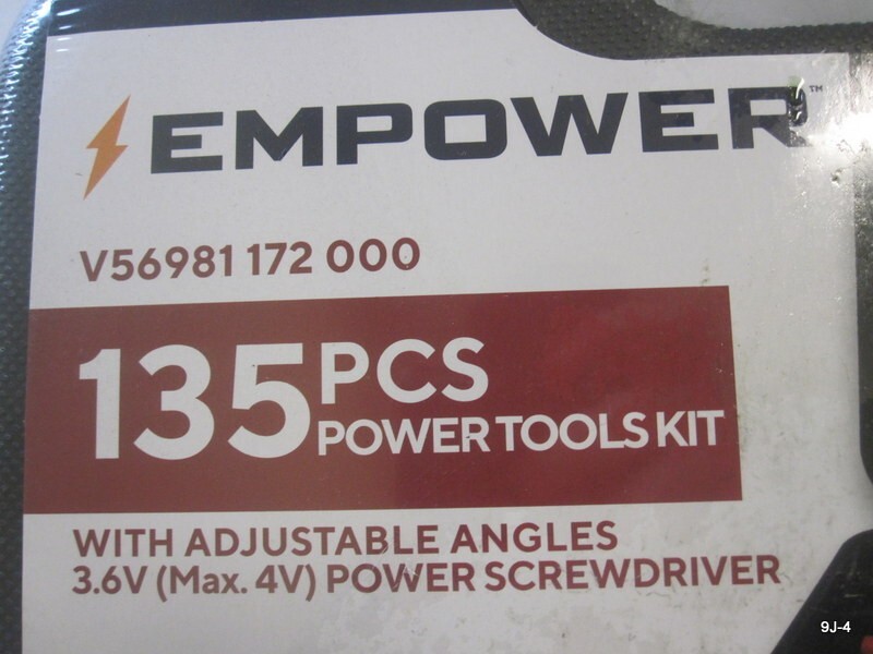 135pcs Power Screwdriver Tool Kit With Adjustable Angles 3.6V