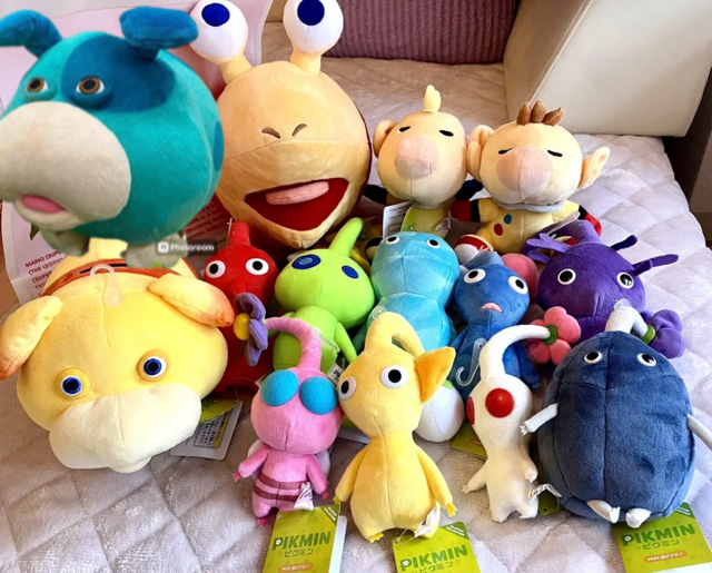 Nintendo Tokyo/Osaka Pikmin Plush Set of 14 All Star Collection Sanei Boeki NEW