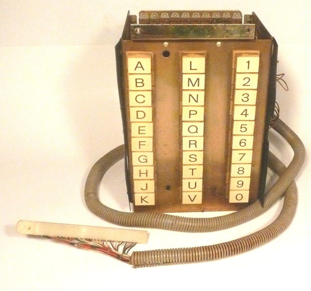 ROWE JUKEBOX R-74:  untested BUTTON UNIT w/ ELECTRONICS, CABLE, & JACK