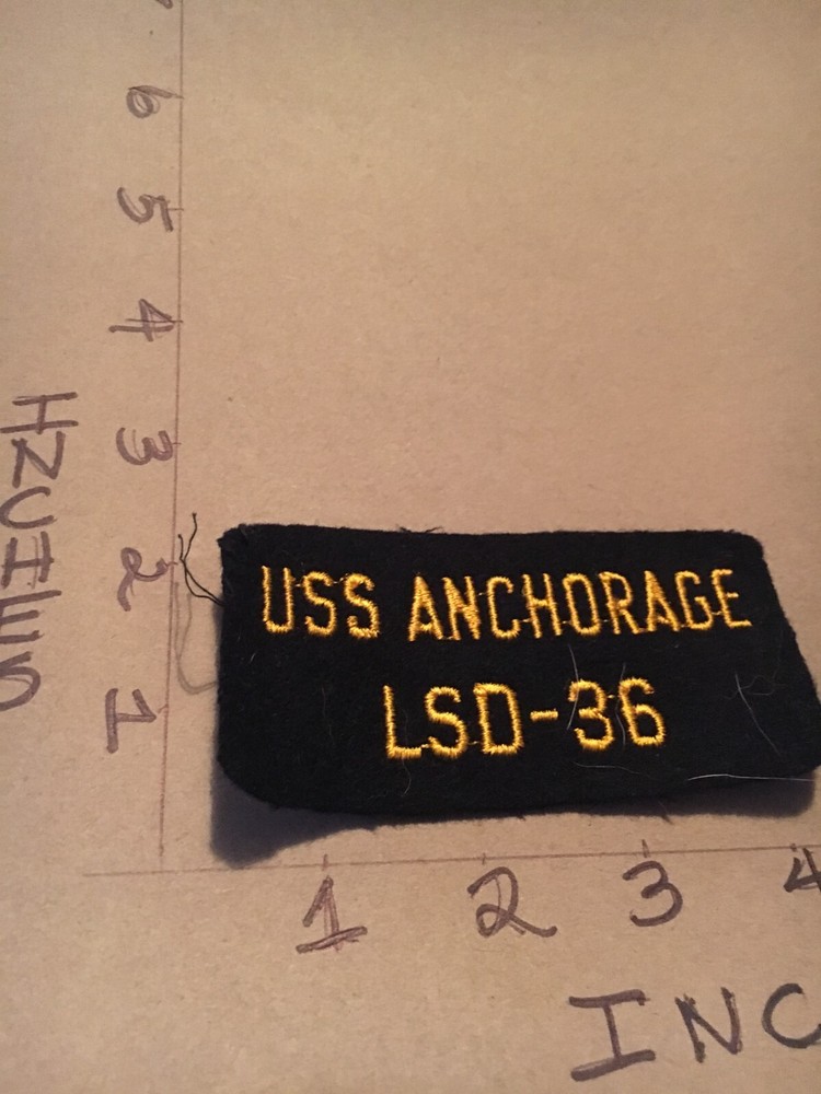 US NAVY USS Anchorage LSD-36 Patch 4/22/25