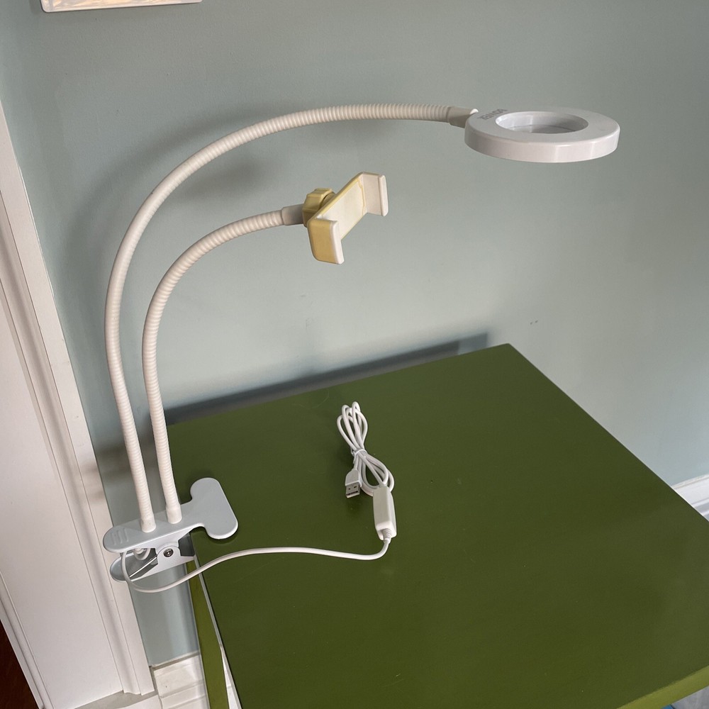 Bower 24-inch Flexible LED Ring Light Desk Clip