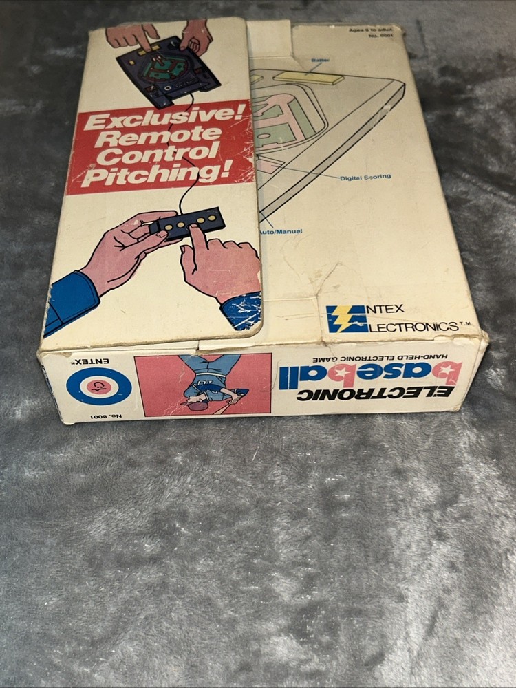 Entex Hand-Held Electronic Baseball Game, 1979, *Complete/Tested/Works*