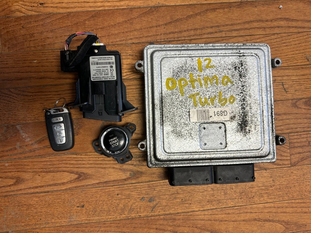 2012 KIA OPTIMA 2.4L OEM Engine Computer Smart Key Module Push Start Switch &Fob