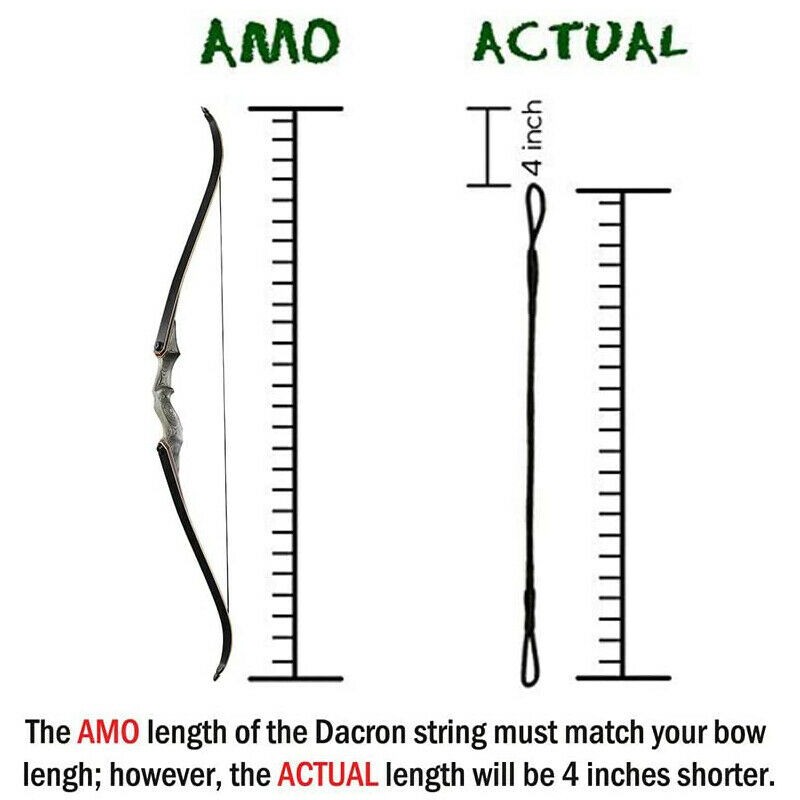 53/57" Flemish Twist String 16Strands Replacement Fast Flight Archery Bow String