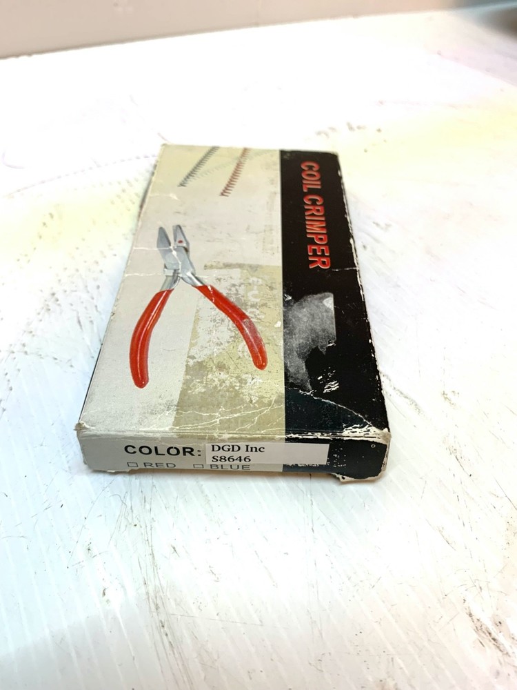 Coil Crimper For Plastic Spiral Binding Coils NEW S8646