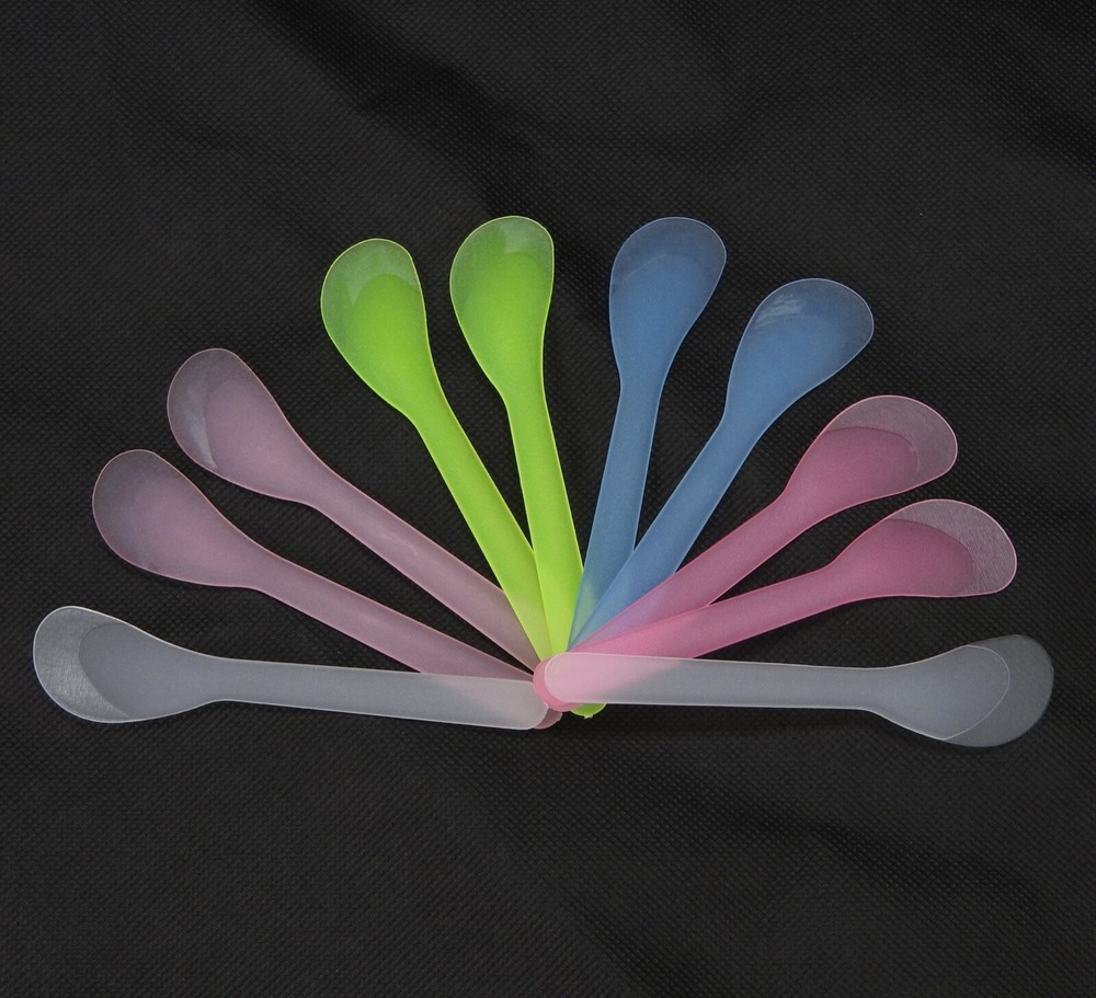 10 Pcs Mini Plastic Makeup Mixing Spatula Applicator Tool Random Color