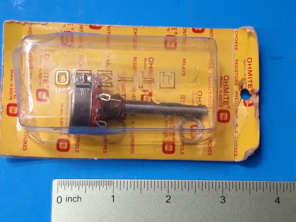 Potentiometer, CA1041 , OHMITE , 100K OHM , 2W , SOLDER LUG , PANEL MOUNT