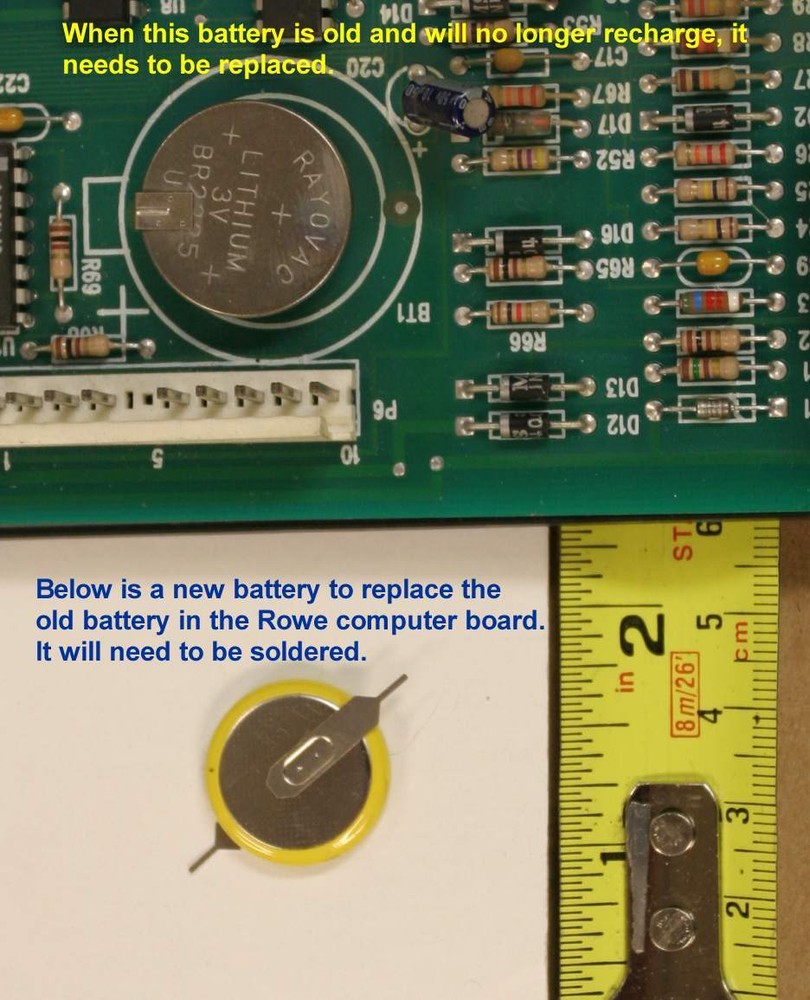 Rowe AMI CD-100 jukebox replacement battery for central control computer - NEW
