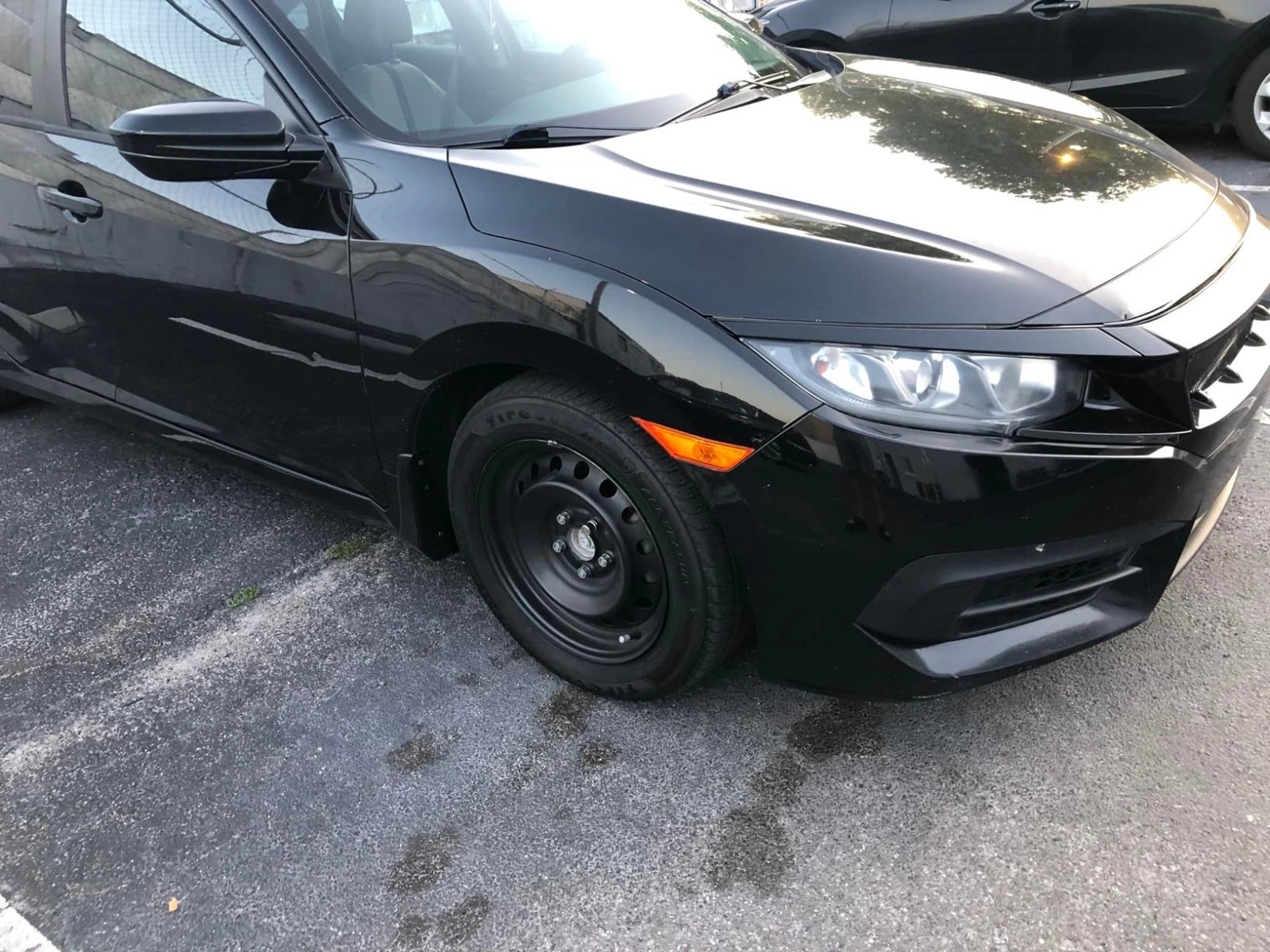 Front Side Marker Lamp Set For 2016-2021 Honda Civic LF & RF Reflector With Bulb