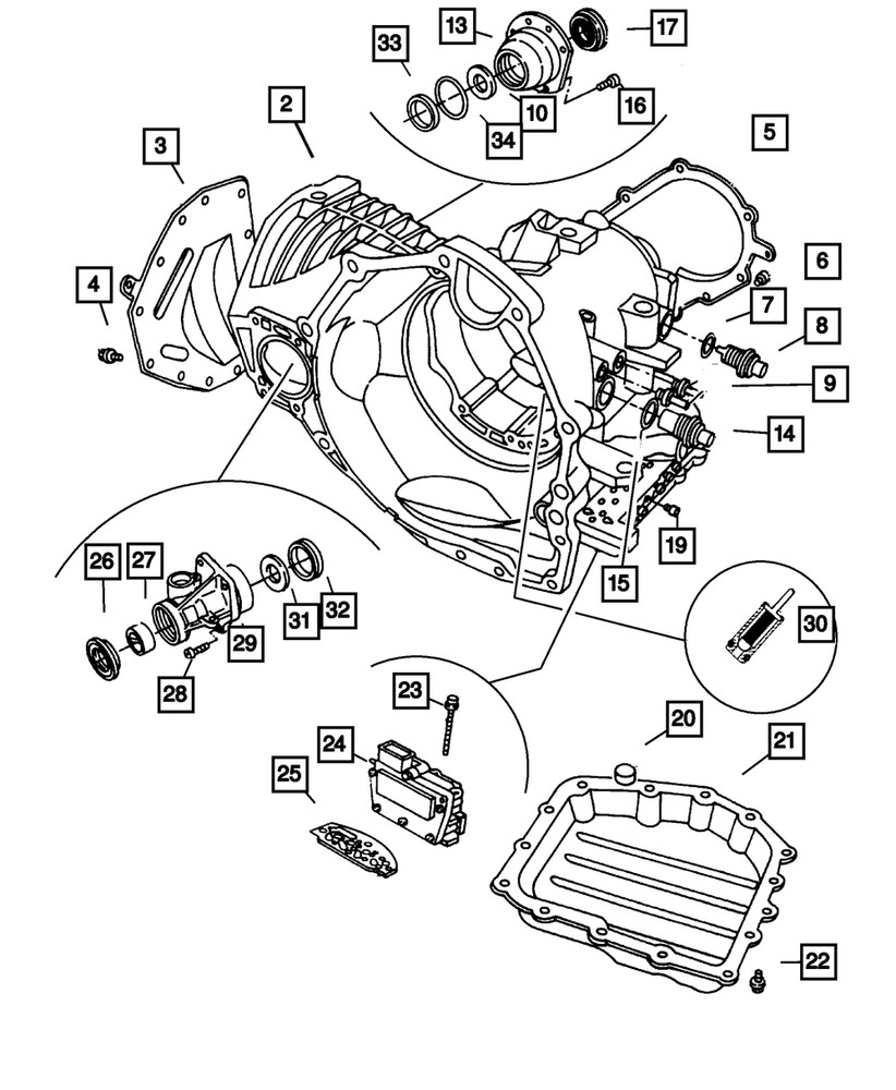 Genuine Mopar Trans-Axle Case 4883524AF