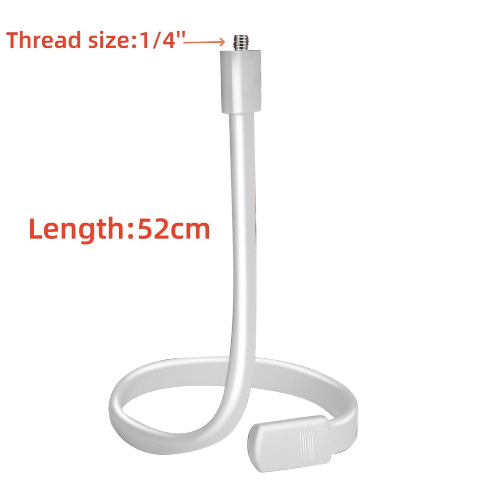 1/4'' White Flexible Twist Mount Base Bracket Accessories For Security Camera