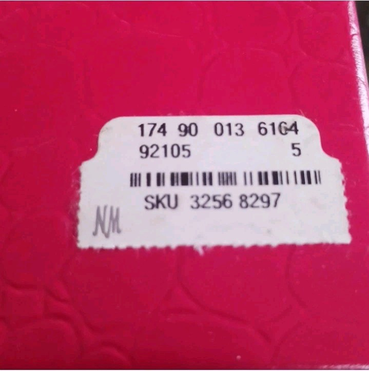 Neiman Marcus Red Croc-Embossed Box, 9.5×9.5, Red.
