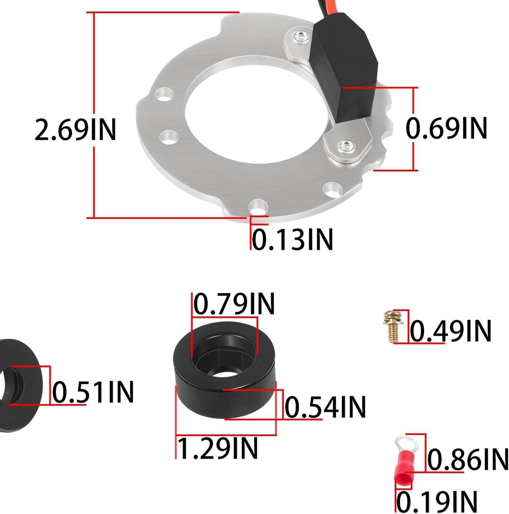 1244A For Pertronix Electronic Ignition Conversion Kit Ignitor for Ford 4 CYL